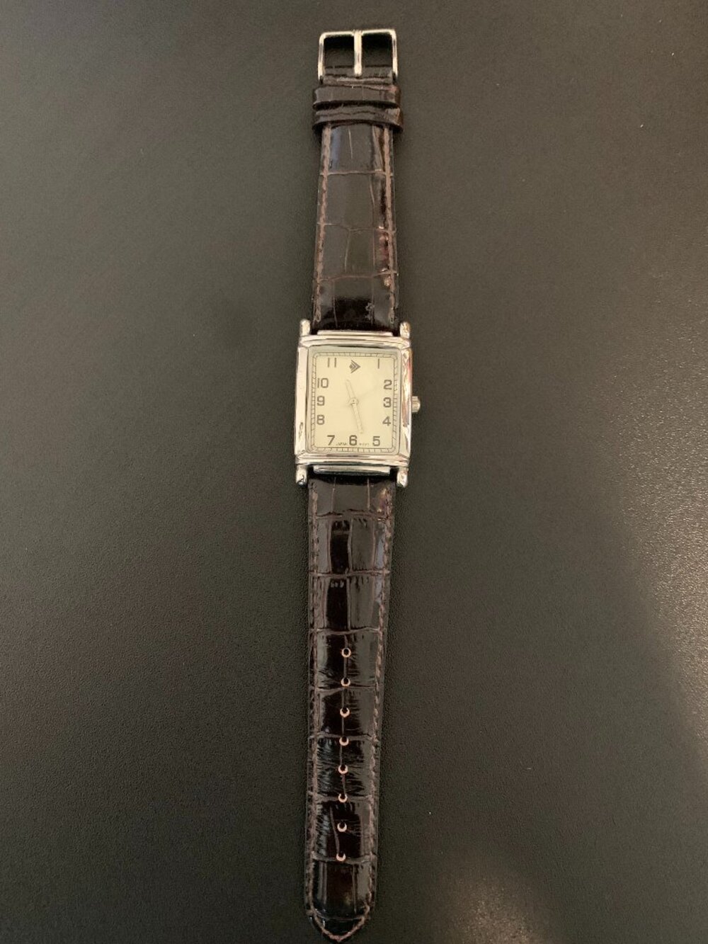 Silpada Unisex Watch Dark Brown Leather Band